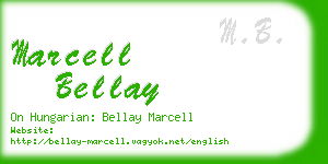 marcell bellay business card